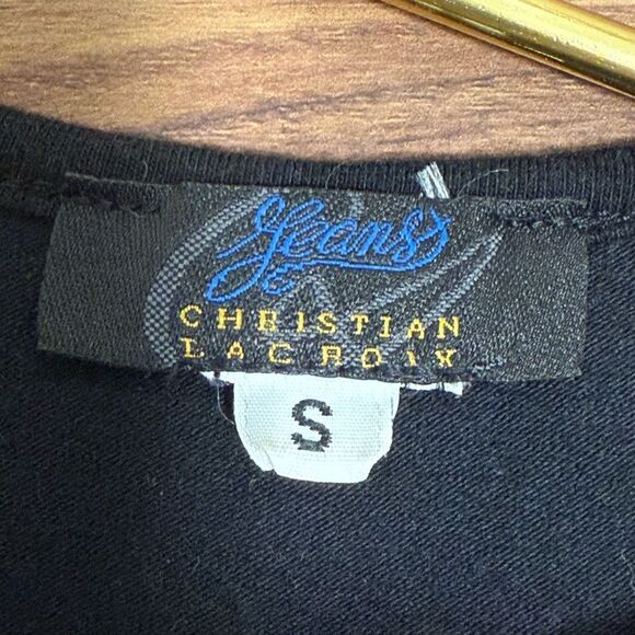 Christian Lacroix Jeans Tank Top Black Dress  with Striking Print. Size Small. - Picture 5 of 5